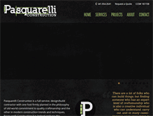 Tablet Screenshot of pasquarelliconstruction.com